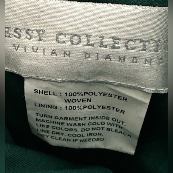 Dessy Collection Hunter Green Crepe Jumpsuit Strapless w/ Pockets Women’s 4R NEW - Picture 7 of 10